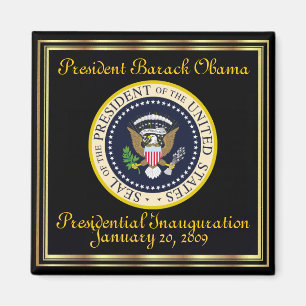 Aimant Inauguration de PRÉSIDENT OBAMA commémorative