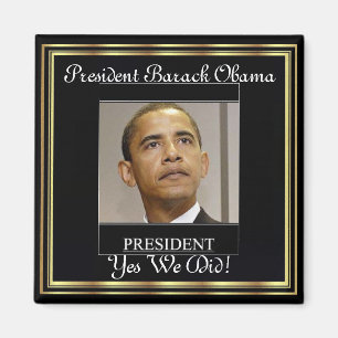 Aimant Inauguration du Président Obama Yes We Did