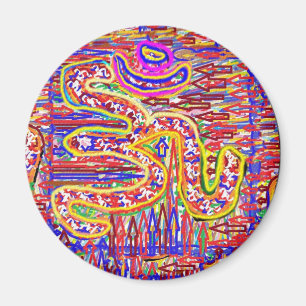 Aimant Incantation de NOVINO OM - art d'acrylique de