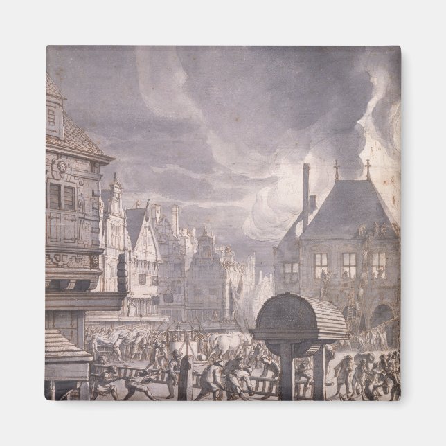 Aimant Incendie à l'hôtel de ville d'Amsterdam (Devant)