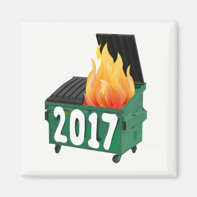 Aimant Incendie de 2017 | Cadeau anti-Trump (Devant)