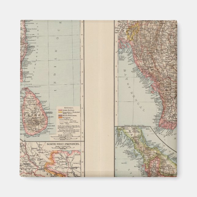 Aimant Inde Sud, Birmanie, péninsule malaise (Devant)