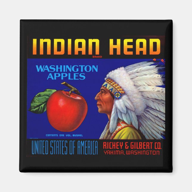 Aimant Indian Head Washington Apples (Devant)