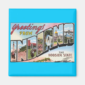 Aimant Indiana - Design Postacard Vintage