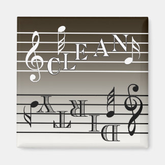 Aimant Indicateur de lave-vaisselle de musique
