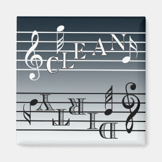 Aimant Indicateur de lave-vaisselle de musique