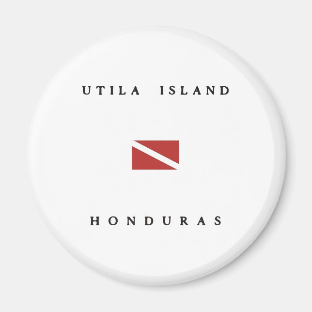 Aimant Indicateur de plongée sous-marine de l'île Utila H (Devant)