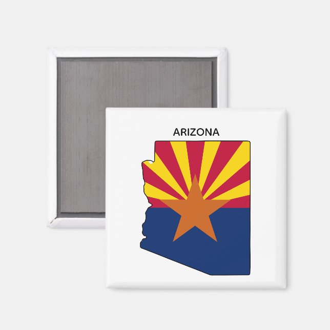 Aimant Indicateur d'état Carte d'état Arizona (Recto/Verso)