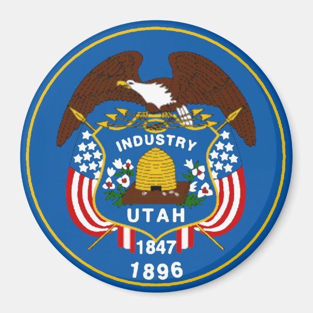Aimant indicateur d'état Utah (Devant)