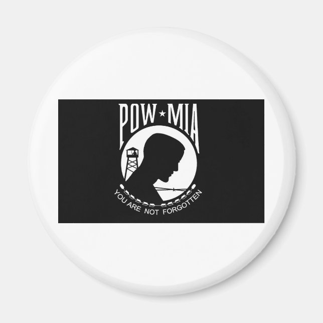 Aimant Indicateur POW+MIA (Devant)
