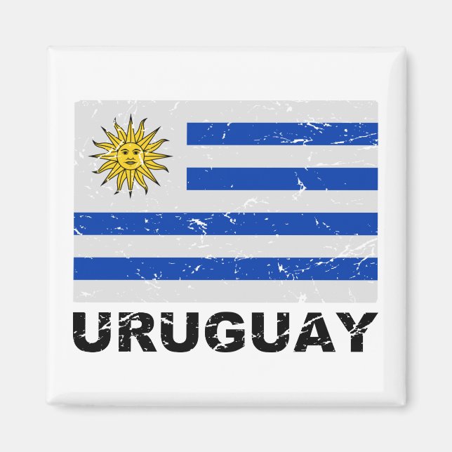 Aimant Indicateur Vintage Uruguay (Devant)