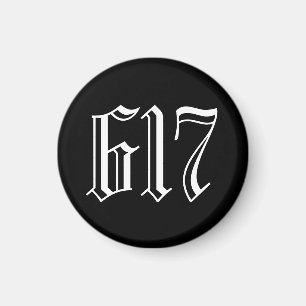 Aimant Indicatif régional 617 (Boston)