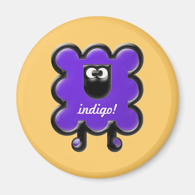 Aimant indigo woollie (Devant)