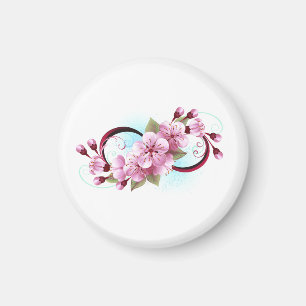 Aimant Infinité avec les fleurs Sakura