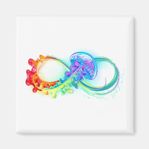 Aimant Infinity avec Rainbow Jellyfish
