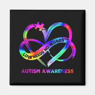 Aimant Infinity Heart Love Sensibilisation sur l'autisme