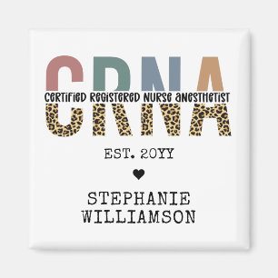 Aimant Infirmière anesthésiste certifiée CRNA personnalis