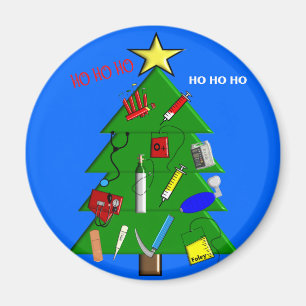 Aimant Infirmière/cartes et cadeaux de Noël Médicales 