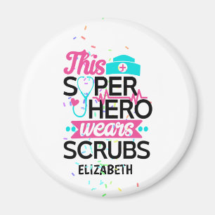 Aimant Infirmière - Ce Superhéros Porte Des Écrans - Ajou