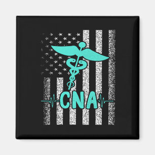 Aimant Infirmière certifiée Cna Istant American Flag V