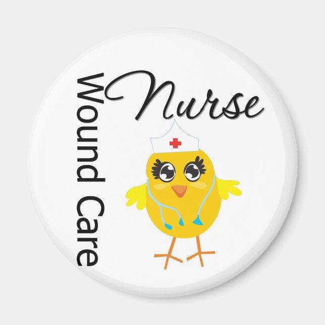 Aimant Infirmière Chick v1 Infirmière en soins dentaires (Devant)