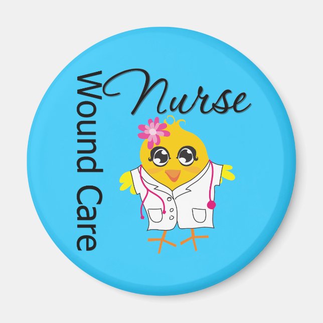 Aimant Infirmière Chick v2 Infirmière en soins dentaires (Devant)