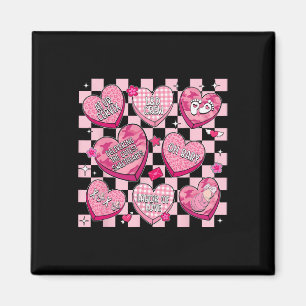 Aimant Infirmière d'accouchement de la Saint-Valentin Cœu