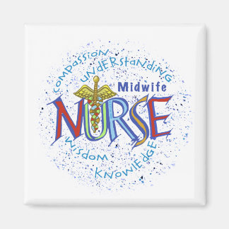 Aimant Infirmière de la Midwoman Motto