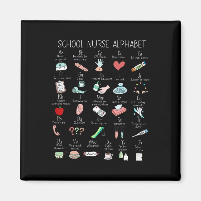 Aimant Infirmière de l'école de l'Université de l'Alberta (Devant)