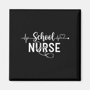 Aimant Infirmière de l'école minimaliste mignonne
