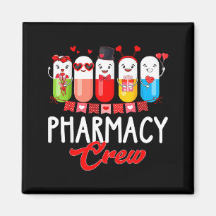 Aimant Infirmière de l'équipe de pharmacie Saint-Valentin