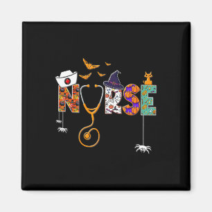 Aimant Infirmière d'Halloween Cute Motif de la travailleu