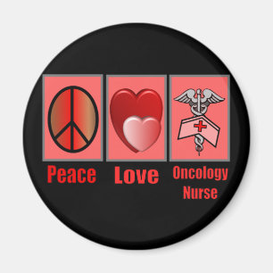 Aimant Infirmière d'ONCOLOGIE d'amour de paix