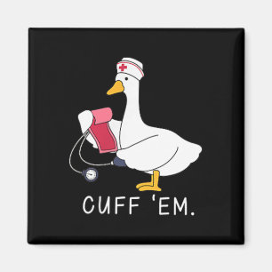 Aimant Infirmière drôle Cuff Em Humour médical Soins de s
