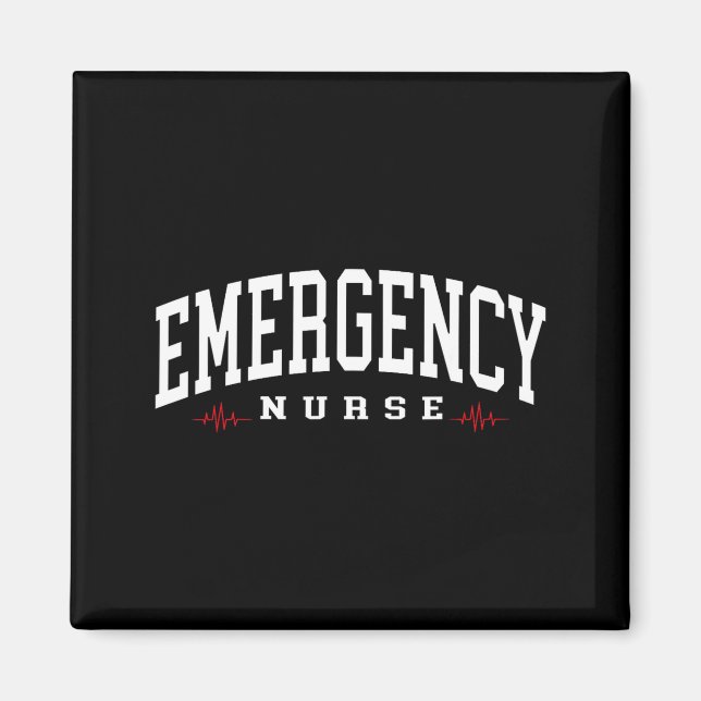Aimant infirmière d'urgence service des urgences salle d' (Devant)