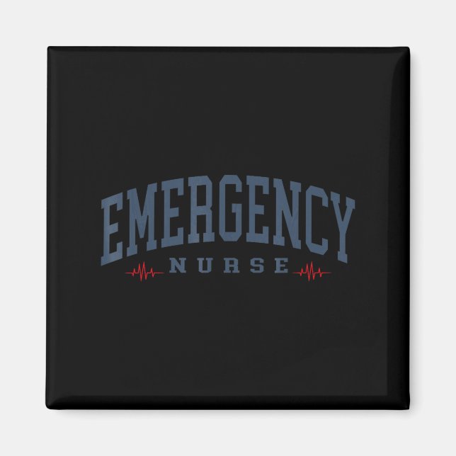 Aimant Infirmière d'urgence Service d'urgence Urgence (Devant)