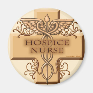 Aimant Infirmière hospitalière Cross Caduceus