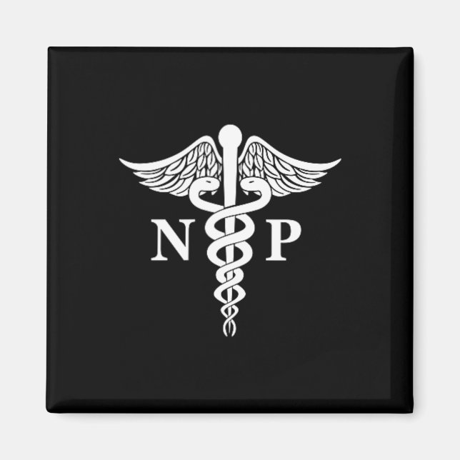 Aimant Infirmière Praticien Caduceus Symbole Médicale poc (Devant)