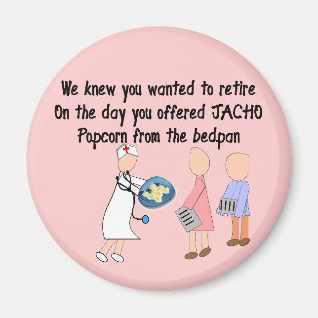 Aimant Infirmière retraitée Histoire Cadeaux d'art (Devant)