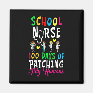Aimant Infirmière Scolaire 100 Jours De Patching Minuscul