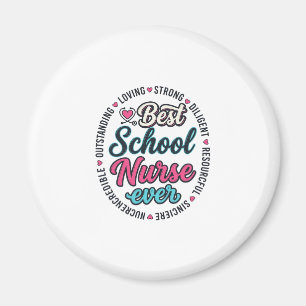 Aimant Infirmière scolaire Ever Vintage Engraving Shirt D
