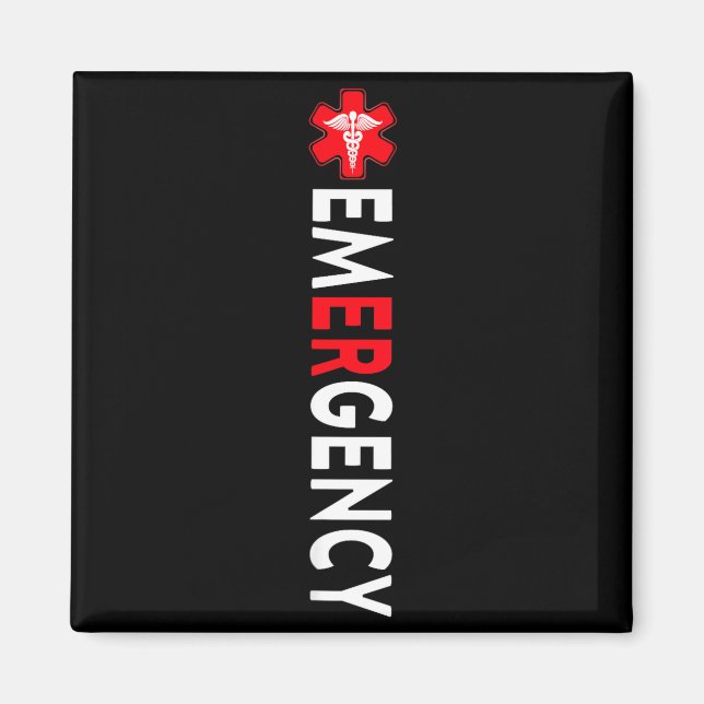 Aimant Infirmière Urgences Service Urgences Drôle Infirmi (Devant)