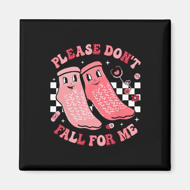Aimant Infirmière Valentine non chaussettes S'il vous pla (Devant)