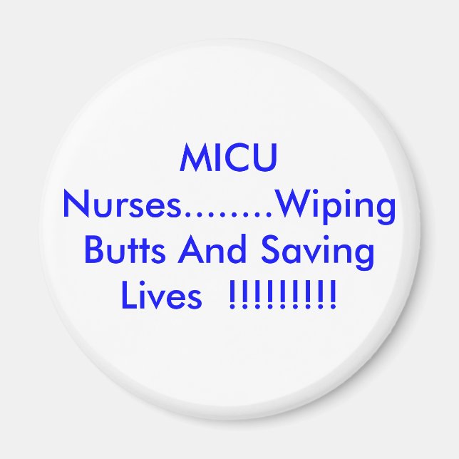 Aimant Infirmières MICU (Devant)