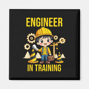 Aimant Ingénieur En Formation Futur Ingénieur En Tenue De