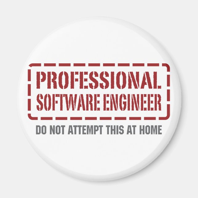 Aimant Ingénieur logiciel professionnel (Devant)