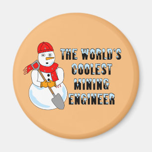 Aimant Ingénieur minier le plus froid Snowman