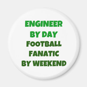 Aimant Ingénieur par le fanatique du football de jour par