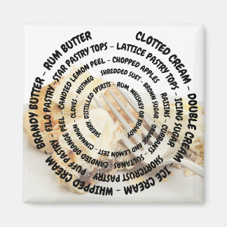 Aimant Ingrédients à tarte concentré avec garnitures