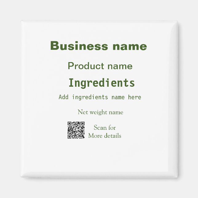 Aimant Ingrédients ajouter le nom de produit analyse de p (Devant)